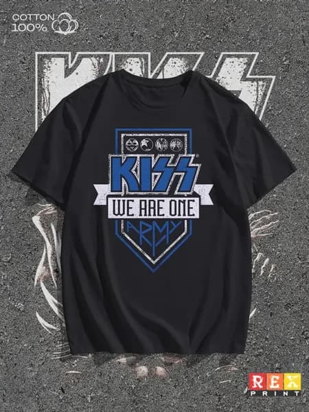 Футболка с принтом группа Kiss