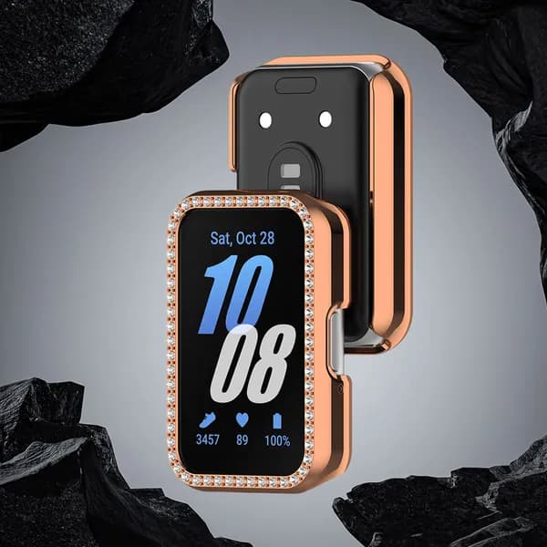 Чехол для Samsung Galaxy Fit3 SM-R390 из поликарбоната с покрытием розовое золото
