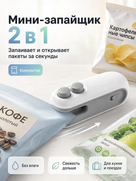 Запайщик пакетов ручной мини