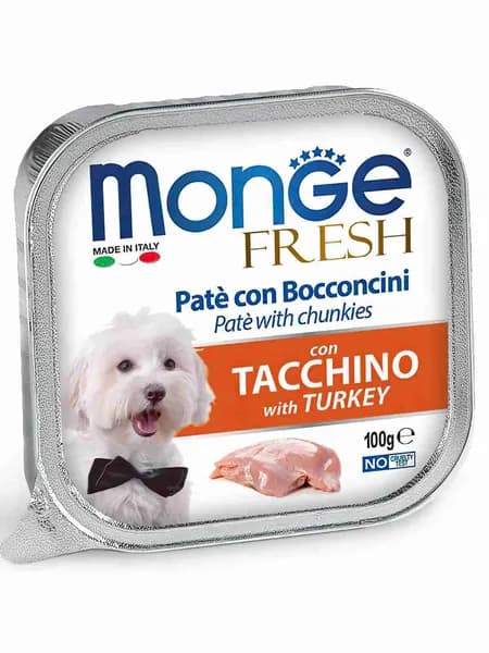 Monge Dog Fresh консервы для собак индейка 100г