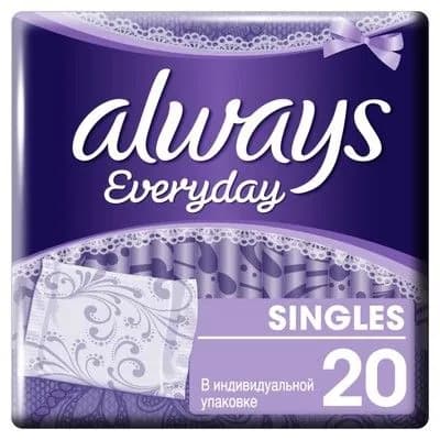Прокладки Always Norma Single Ежед. (Незамет. Защита) X20.