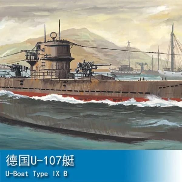 HOBBYBOSS 80914 1/200 Модельный комплект немецкой подводной лодки типа IX B с мотором Корабль