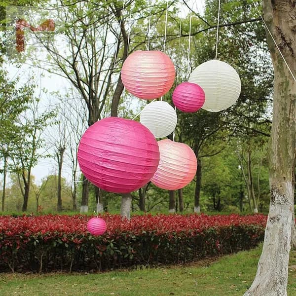 4-дюймовый круглый китайский бумажный фонарь DIY подвесной шаровой светильник свадебный домашний декор