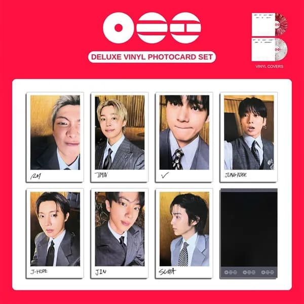 Карточки BTS k-pop карточки коллекционные VINYL JK V альбом карты 54 * 86 мм 7шт