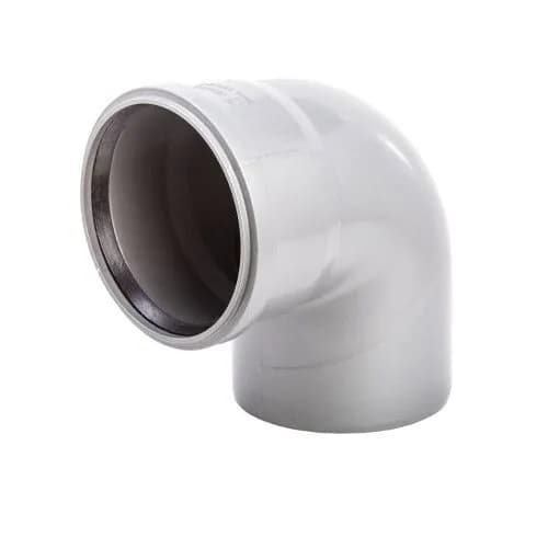 Отвод Lammin (Lm35040011090) d110 мм 87,5 пластиковый для внутренней канализации