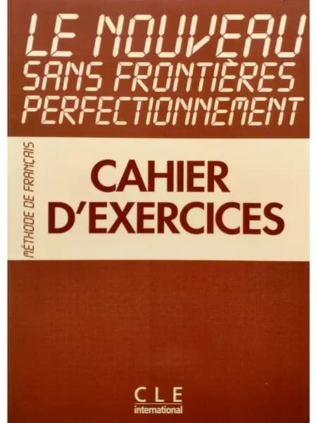 Le Nouveau Sans Frontieres Perfectionnement упражнения