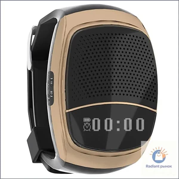 колонка для велосипеда B90, золотистая, с Bluetooth и дисплеем