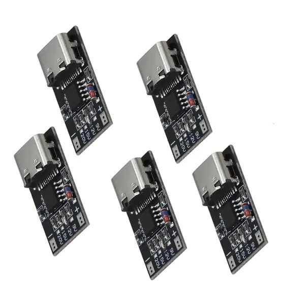 5шт Модуль быстрой зарядки Type C с детектором 9V/12V/15V/20V, - 15V