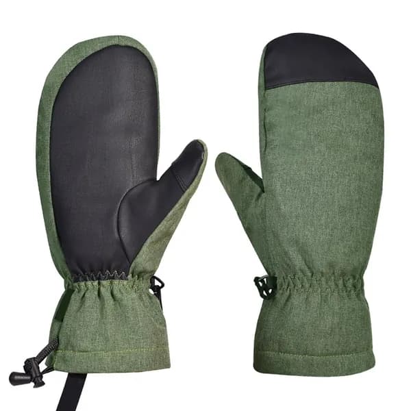 Ветрозащитные и водоотталкивающие лыжные перчатки-M-army green