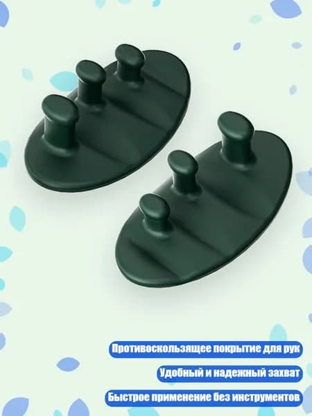 Коврик резиновый для фитнеса, Зеленый