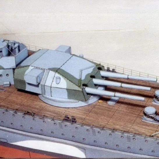 Германия, Линкор "Графспе", бумажная модель, подарок для любителей военного дела, ручная работа, готовое изделие93cm