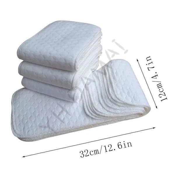 Premium Soft Подгузники для новорожденных, 100% хлопок, ультра-тонкие. Впитывающие трехслойные - Вкладыши для многор