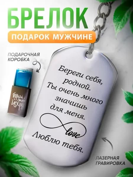 Подарок мужчине на день рождения брелок для ключей