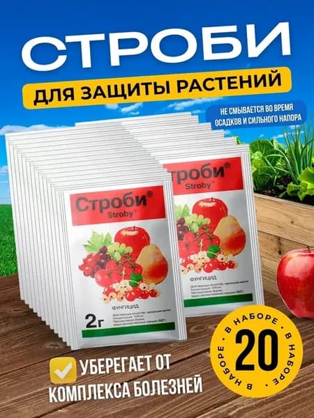Строби фунгицид, 20 штук по 2 гр