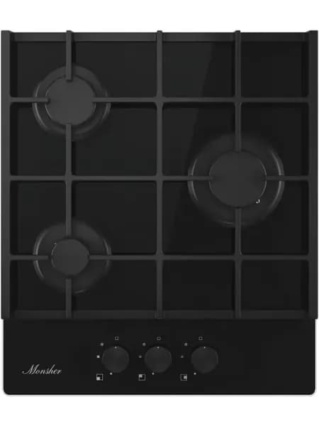 Газовая варочная панель Monsher MGG 42 Noir, 45 см, черный