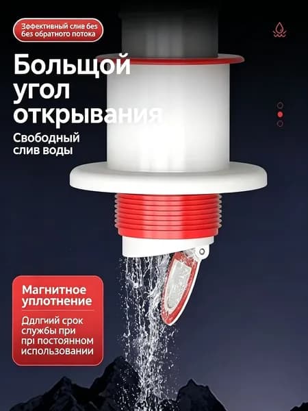 Герметичная пробка для канализации, антизапаховая заглушка слива кухонной мойки с обратным клапаном2шт