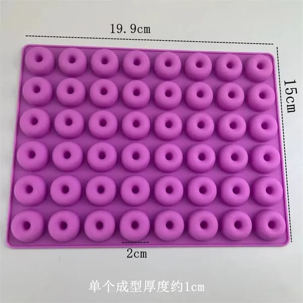 Форма силиконовая для конфет динозавры, 48 отверстий, purple