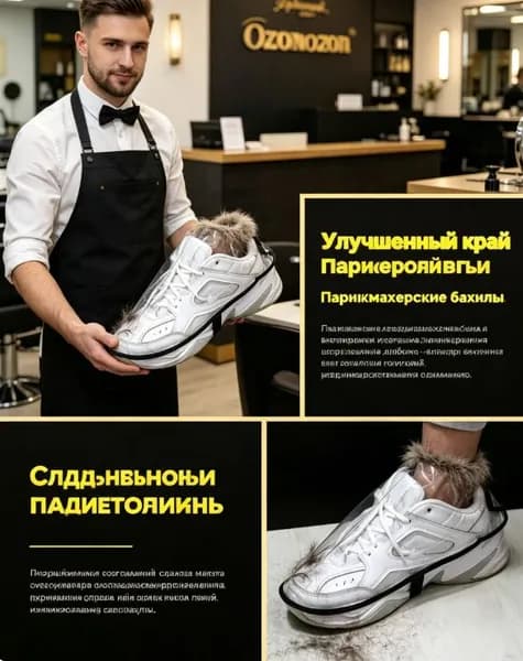 Пеньюар парикмахерский для стрижки волос, пелерина накидка для волос для стрижки и окрашивания/Чехол для обуви в парикмахерской