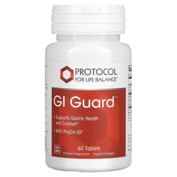 , PepZin, для здоровья ЖКТ, Gl Guard, 60 таблеток