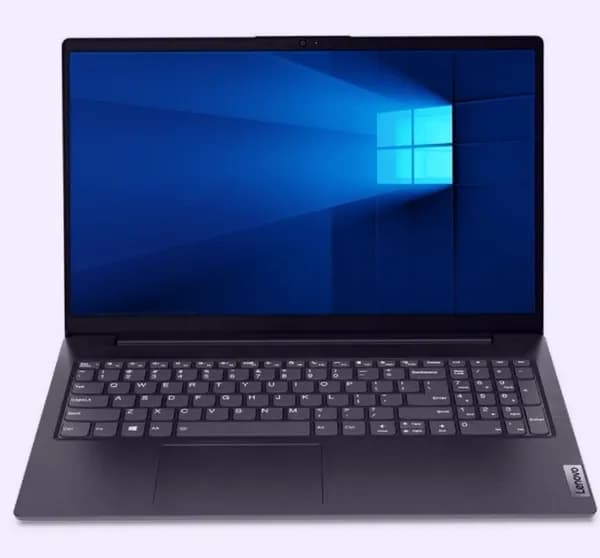 Lenovo Ноутбук 15.6", Intel Celeron N4500, RAM 4 ГБ, SSD 256 ГБ, Intel UHD Graphics, Windows Pro, светло-синий, Русская раскладка