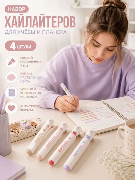 Набор фломастеров, 4 шт.