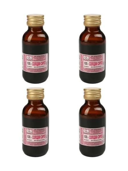 Солодки корня сироп, 100 г 4 уп