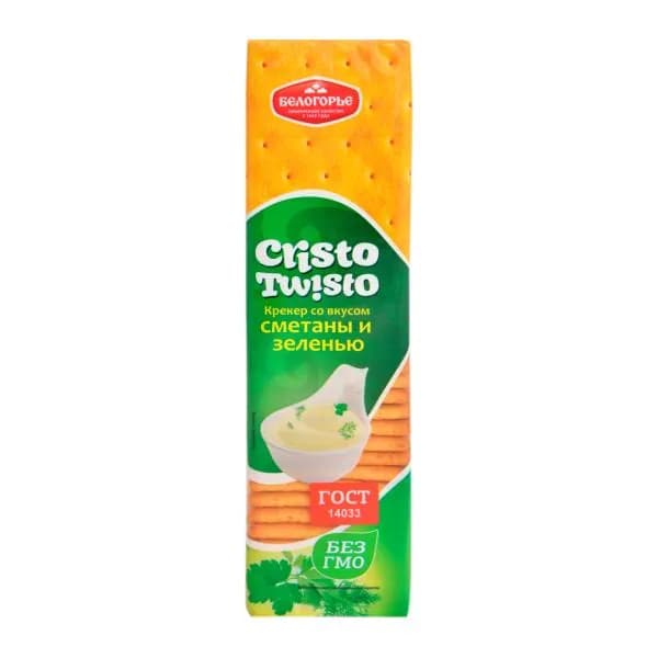 Крекер со вкусом сметаны и зеленью Cristo Twisto 205г