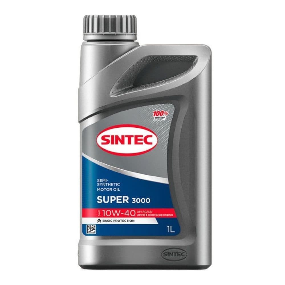 SINTEC 10W-40 Масло моторное, Полусинтетическое, 1 л