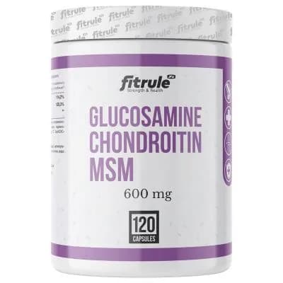 Препарат для суставов и связок FitRule Glucosamine+Chondroitin+MSM 600 mg 120 капс
