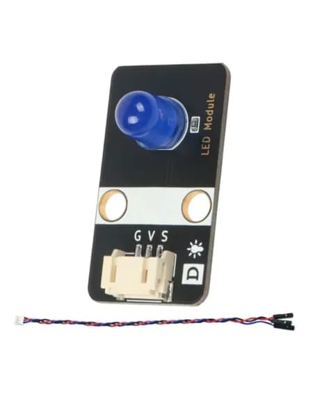 DIY модуль световой индикации LED, корпус строительного блока, интерфейс PH2.0, высокий порог запуска освещения электронных схем