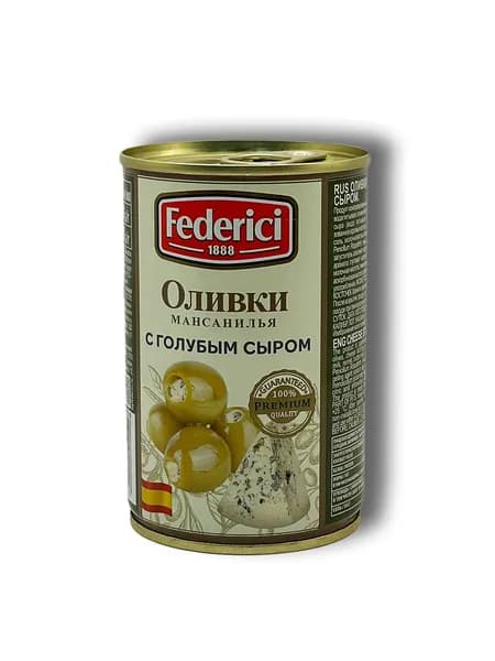 FEDERICI Оливки с голубым сыром, 300 г