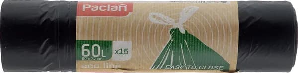Paclan Мешки для мусора 60 л, 25мкм