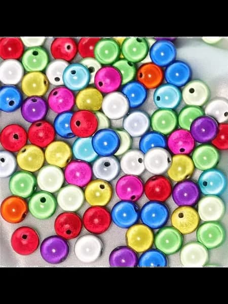 Акриловые бусины Mixed Color, 4-12 мм
