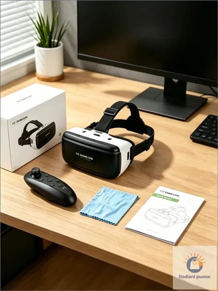 Виртуальные VR - очки сверхреального уровня / с игровой ручкой