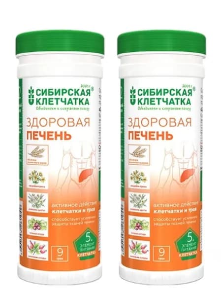 Сибирская клетчатка Здоровая печень 170 гр/2 уп
