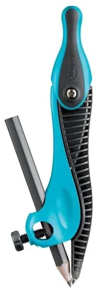 Циркуль пластиковый Maped Kidz, с универсальным держателем, карандаш в комплекте, с безопасной иглой