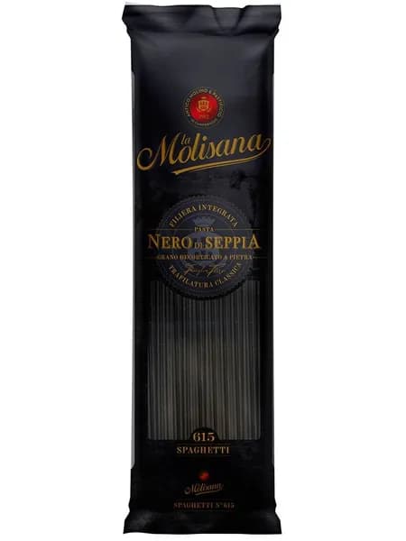 Макароны La Molisana спагетти №15 с чернилами каракатицы, 500 г