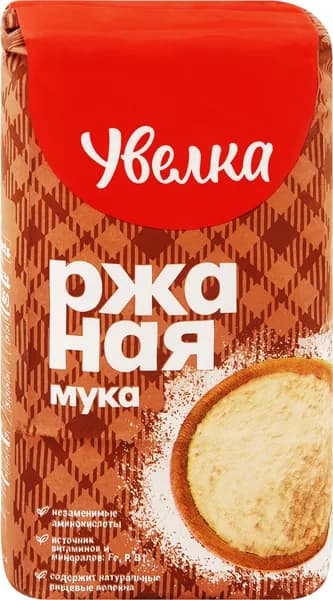 Мука ржаная УВЕЛКА, 1,9кг