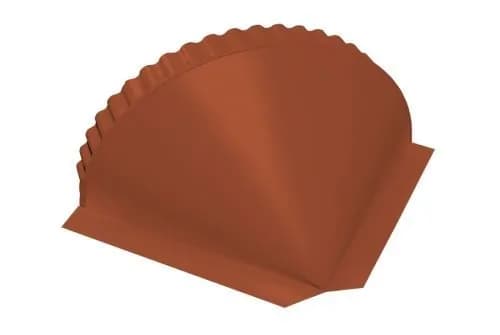 Заглушка конусная 0,45 PE RAL 8004 терракота