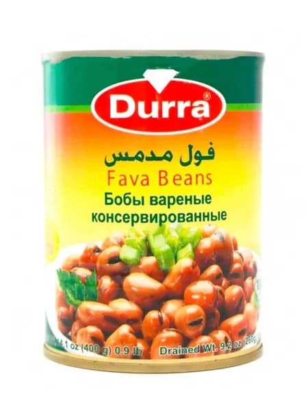 Фуль (бобы вареные классические) "Durra" 400 г.