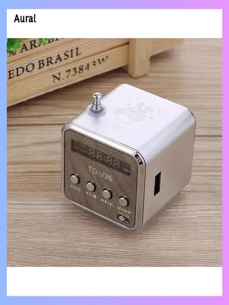 TD-V26 Мини Портативный Звуковой Динамик Поддержка TF Карты FM Радио