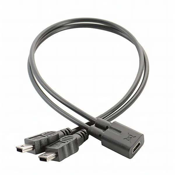 Кабель разветвитель для зарядки miniUSBx2