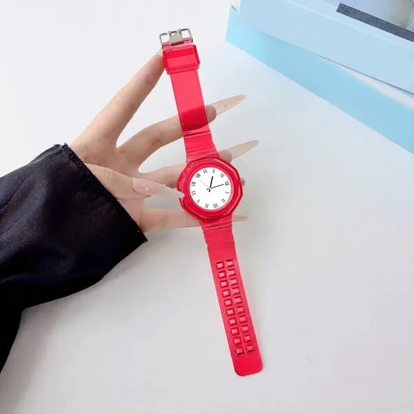 Силиконовый ремешок Royal Pop для часов Swatch и Audemars Piguet, цельнолитой ТПУ, красный