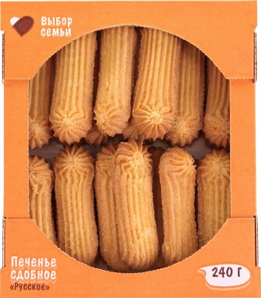 Печенье сдобное ВЫБОР СЕМЬИ Русское, 240г