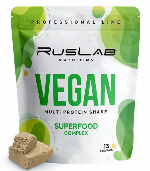 MULTI VEGAN PROTEIN SHAKE-белковый коктейль для веганов,вегетарианцев (416 гр),вкус халва