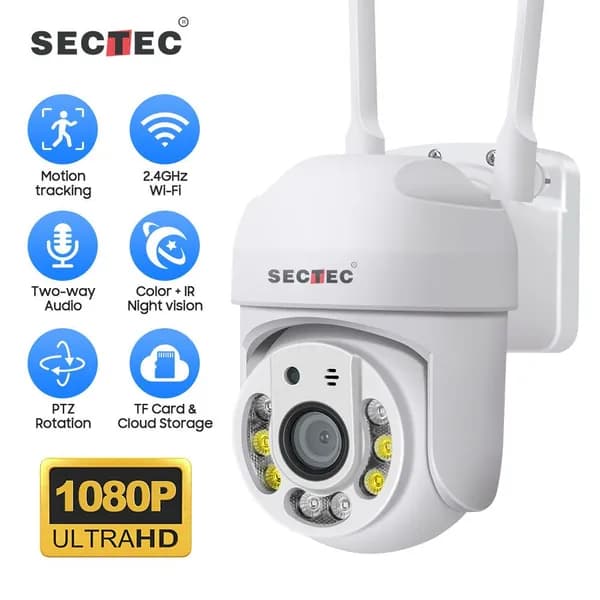 Умная камера SECTEC (WHT/IP65/2МП) ST-389-2M-YC 2MP
