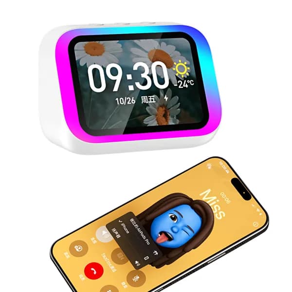 Умный динамик с голосовым помощником, RGB-подсветкой и будильником