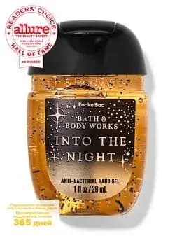 США Bath & Body Works / Санитайзер для рук антисептик INTO THE NIGHT,Мягкие пачули, мускус мокко 29ml