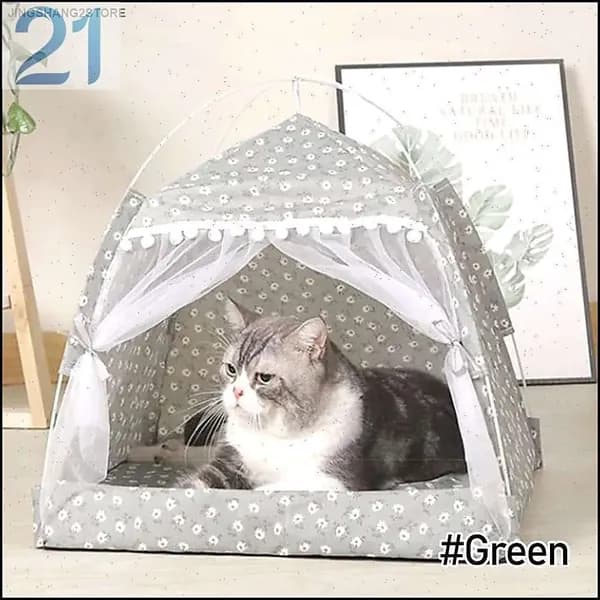 Домик-палатка для животных: кровать для собак и котов на все сезоны.