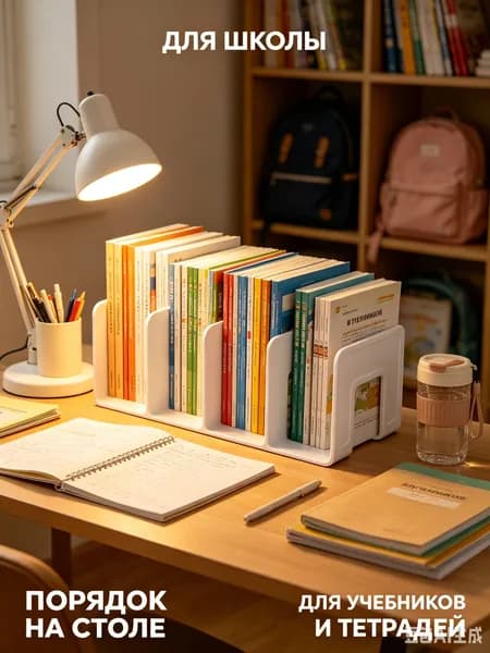 органайзер для канцелярии настольный,органайзер для канцелярии, Подставка для книг, 1 шт